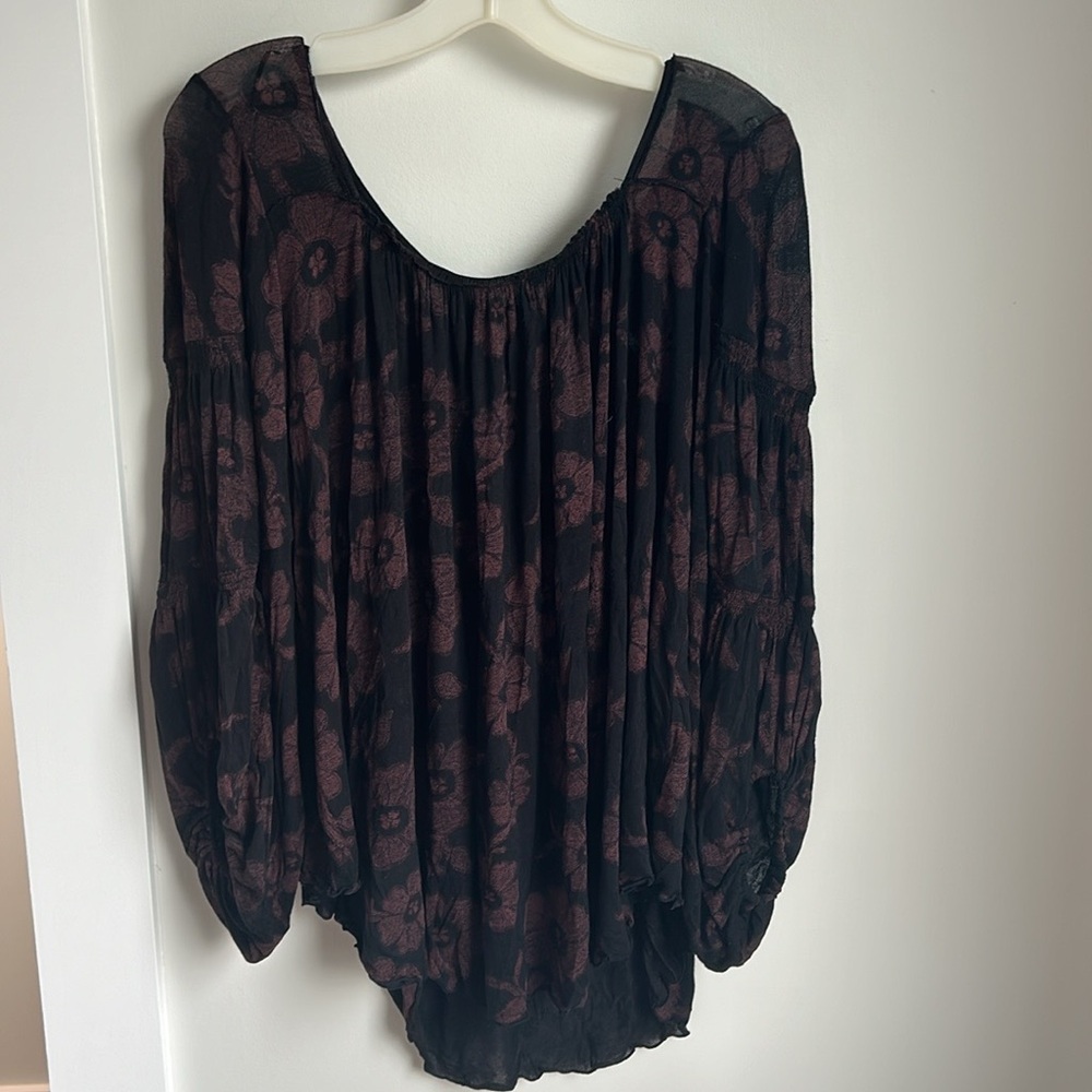 Free people long sleeve boho tunic
